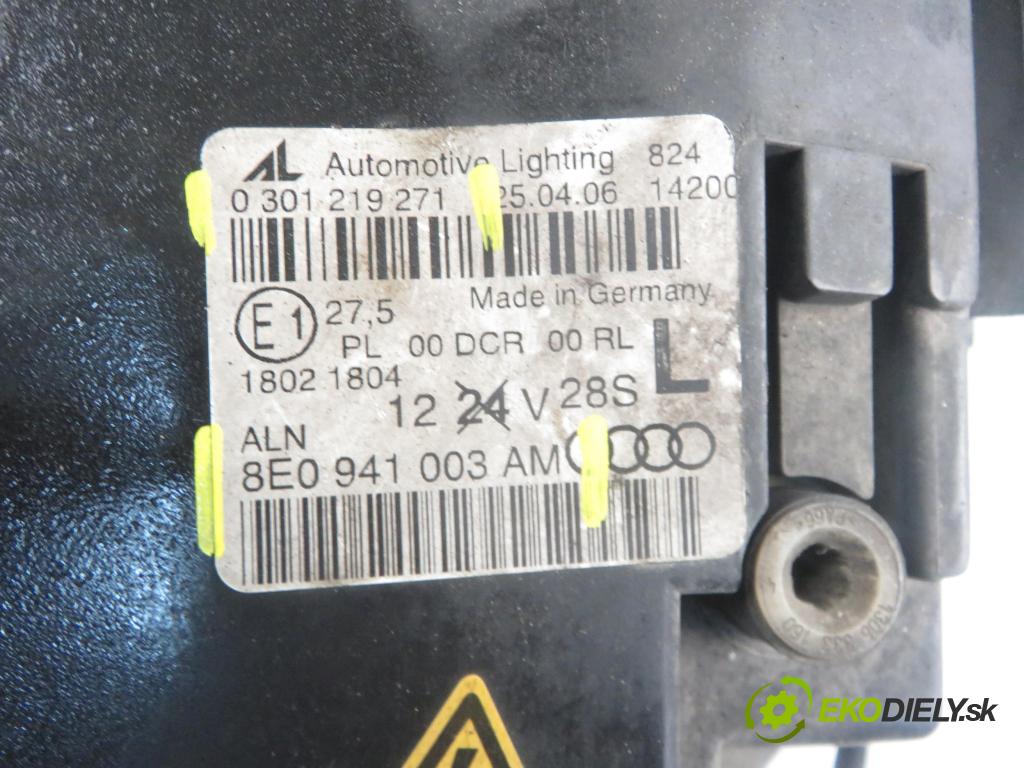 AUDI A4 (8EC, B7) SEDAN 2006 147,00 2.0 TFSI quattro - BPG 1984,00 Svetlo LP 8E0941003AM ; 0301219271