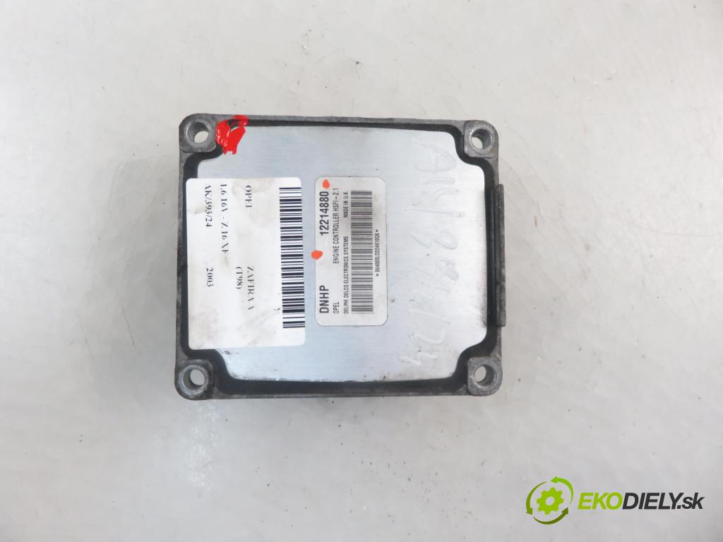 OPEL ZAFIRA A Nadwozie Wielkopojemne (MPV) (T98) MINIVAN 2003 74,00 1.6 16V - Z 16 XE 1598,00 Riadiaca jednotka Motor 12214880
