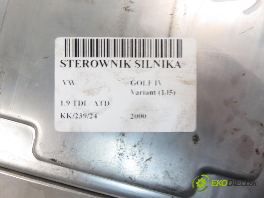 VW GOLF IV Variant (1J5) KOMBI 2000 74,00 1.9 TDI - ATD 1896,00 Riadiaca jednotka Motor 038906019DF ; 0281010497