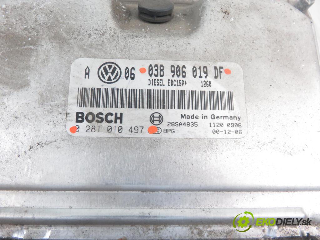 VW GOLF IV Variant (1J5) KOMBI 2000 74,00 1.9 TDI - ATD 1896,00 Riadiaca jednotka Motor 038906019DF ; 0281010497