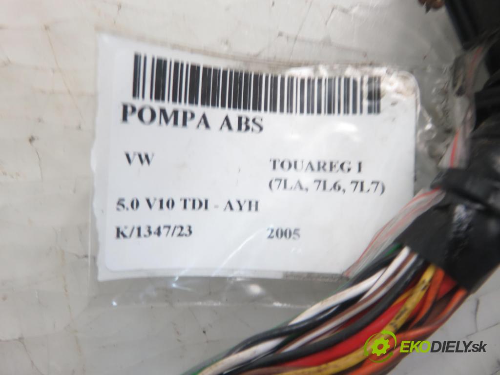 VW TOUAREG (7LA, 7L6, 7L7) SUV 2005 230,00 5.0 V10 TDI PD 313 - AYH 4921,00 Pumpa ABS 7L0907379G ; 7L0614111H ; 10092503313 (Pumpy ABS)