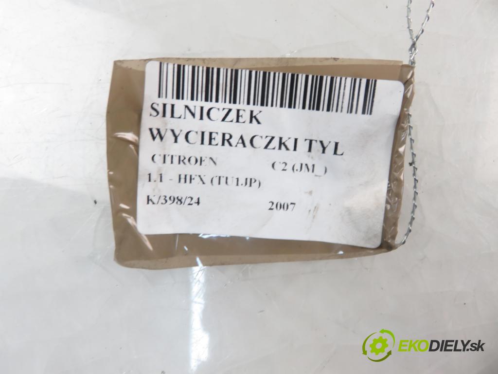 CITROEN C2 (JM_) HB 2007 44,00 1.1 - HFX (TU1JP) 1124,00 Motorček stierače zadné 9683557580