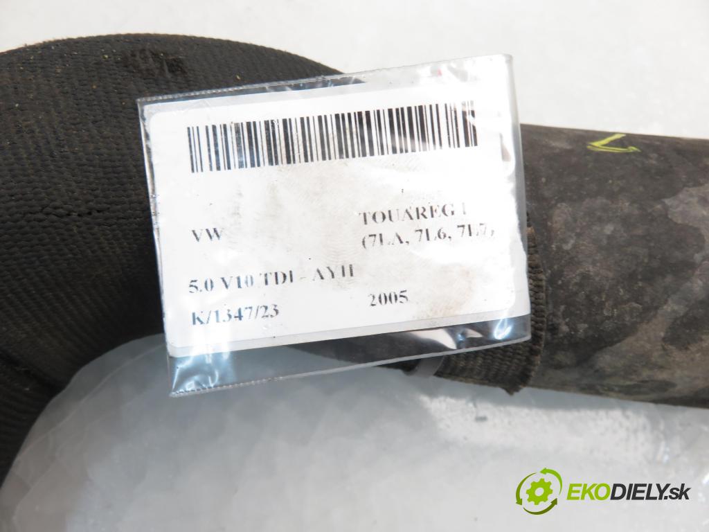 VW TOUAREG (7LA, 7L6, 7L7) SUV 2005 230,00 5.0 V10 TDI PD 313 - AYH 4921,00 Rúra intercoolera turba 7L6145967