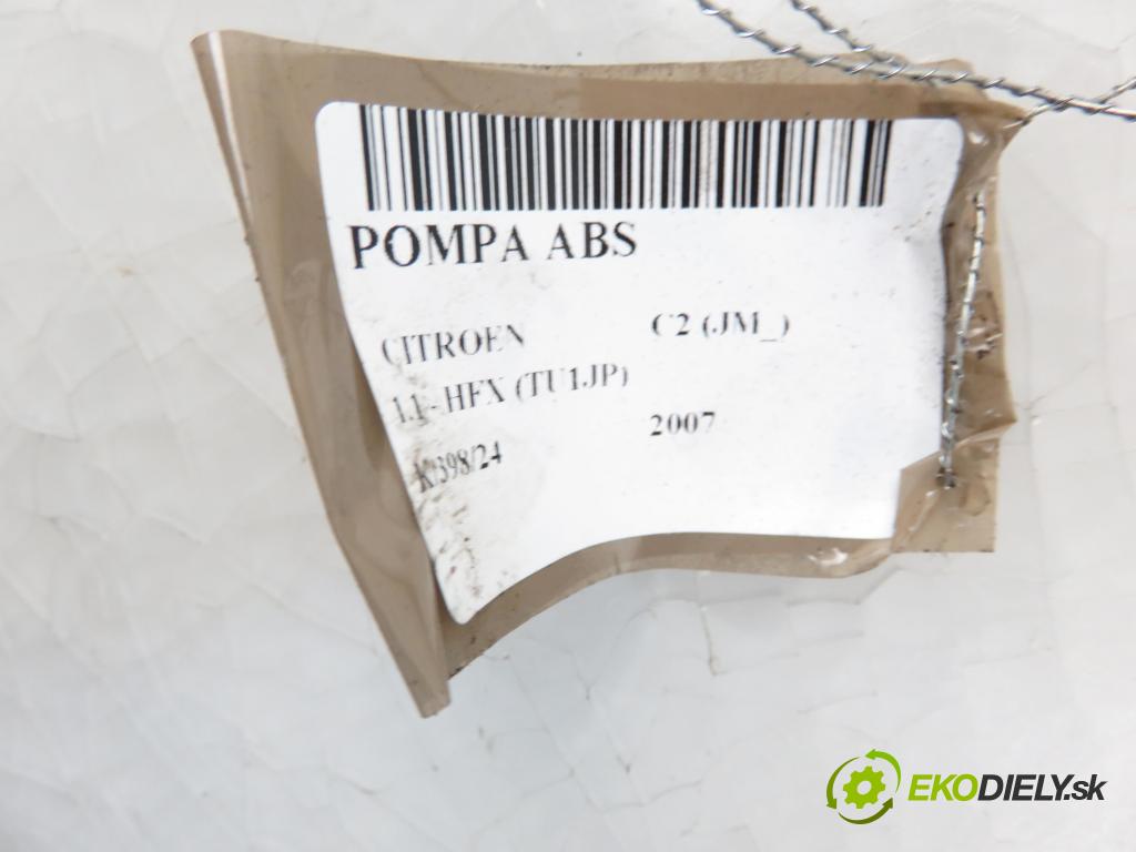 CITROEN C2 (JM_) HB 2007 44,00 1.1 - HFX (TU1JP) 1124,00 Pumpa ABS 10097011443 (Pumpa ABS)