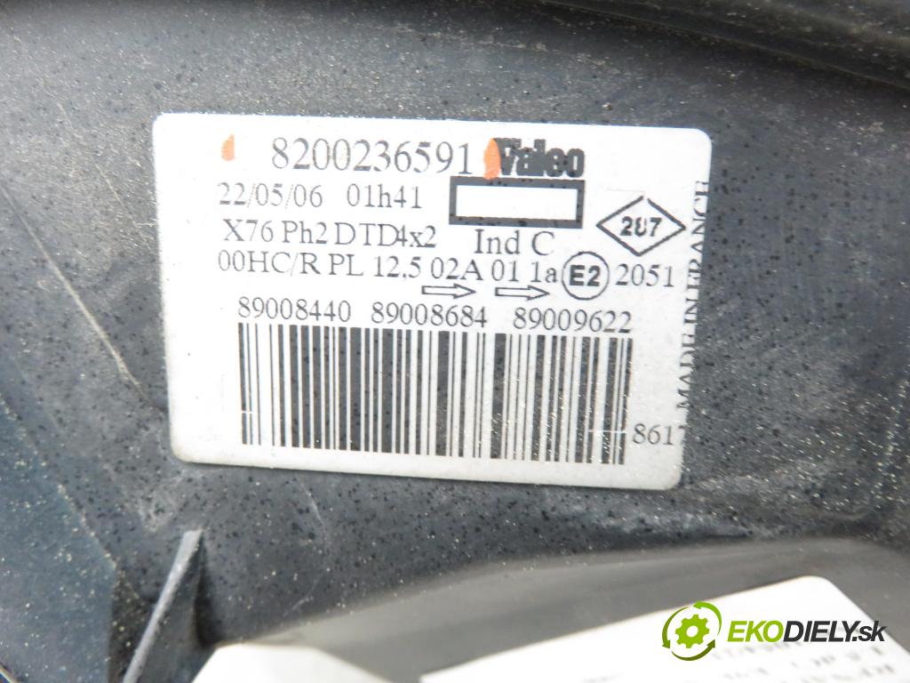 RENAULT KANGOO (KC0/1_) KOMBIVAN 2006 60,00 1.5 dCi 80 - K9K 702 1461,00 Svetlo PP 8200236591