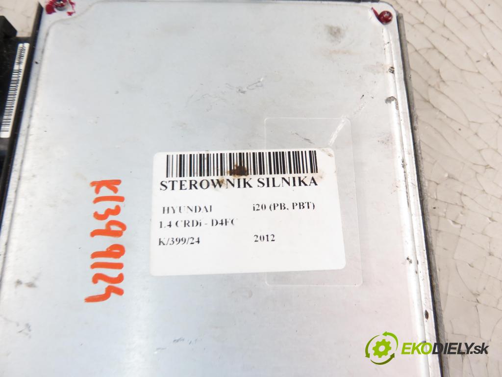 HYUNDAI i20 (PB, PBT) HB 2012 55,00 1.4 CRDi 75 - D4FC 1396,00 Riadiaca jednotka Motor 391302A050