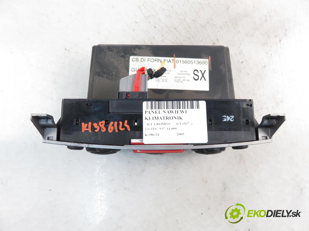 ALFA ROMEO GT (937_) COUPE 2005 121,00 2.0 JTS 165 - 937 A1.000 1970,00 Panel kúrenia KLIMATRONIK 01560513690