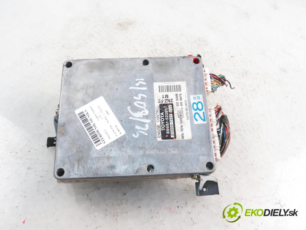 TOYOTA YARIS VERSO (_P2_) MINIVAN 2000 63,00 1.3 VVT-i 86KM- 2NZ-FE 1299,00 Riadiaca jednotka Motor 8966152281 ; 2110007431