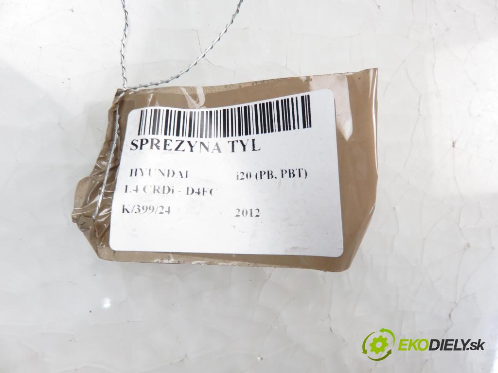 HYUNDAI i20 (PB, PBT) HB 2012 55,00 1.4 CRDi 75 - D4FC 1396,00 Pružina zadné