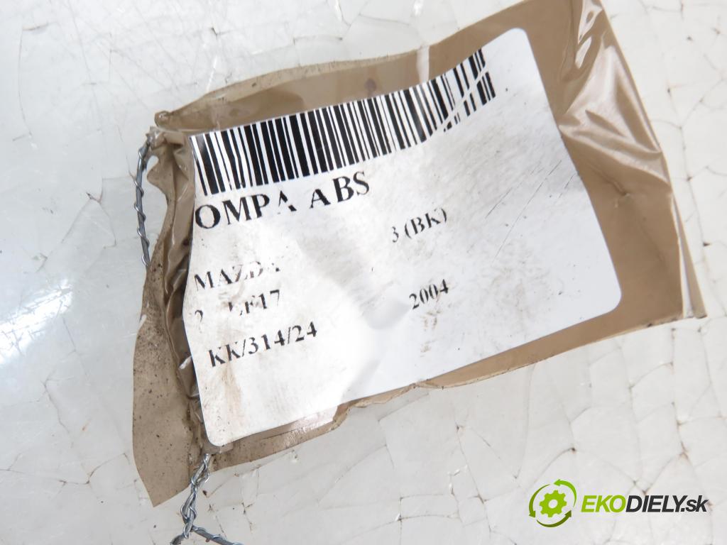 MAZDA 3 (BK) HB 2004 111,00 2.0 150 - LF17 1999,00 Pumpa ABS 10096001123 ; 3M512C405AF ; 10020601374 (Pumpy ABS)