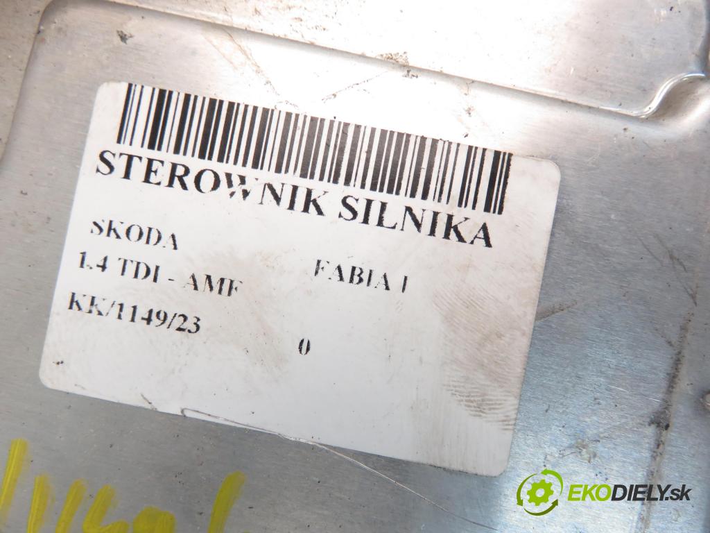 SKODA FABIA I (6Y2) HB 2004 55,00 1.4 TDI - AMF 1422,00 Riadiaca jednotka Motor 045906019BM ; 0281011412