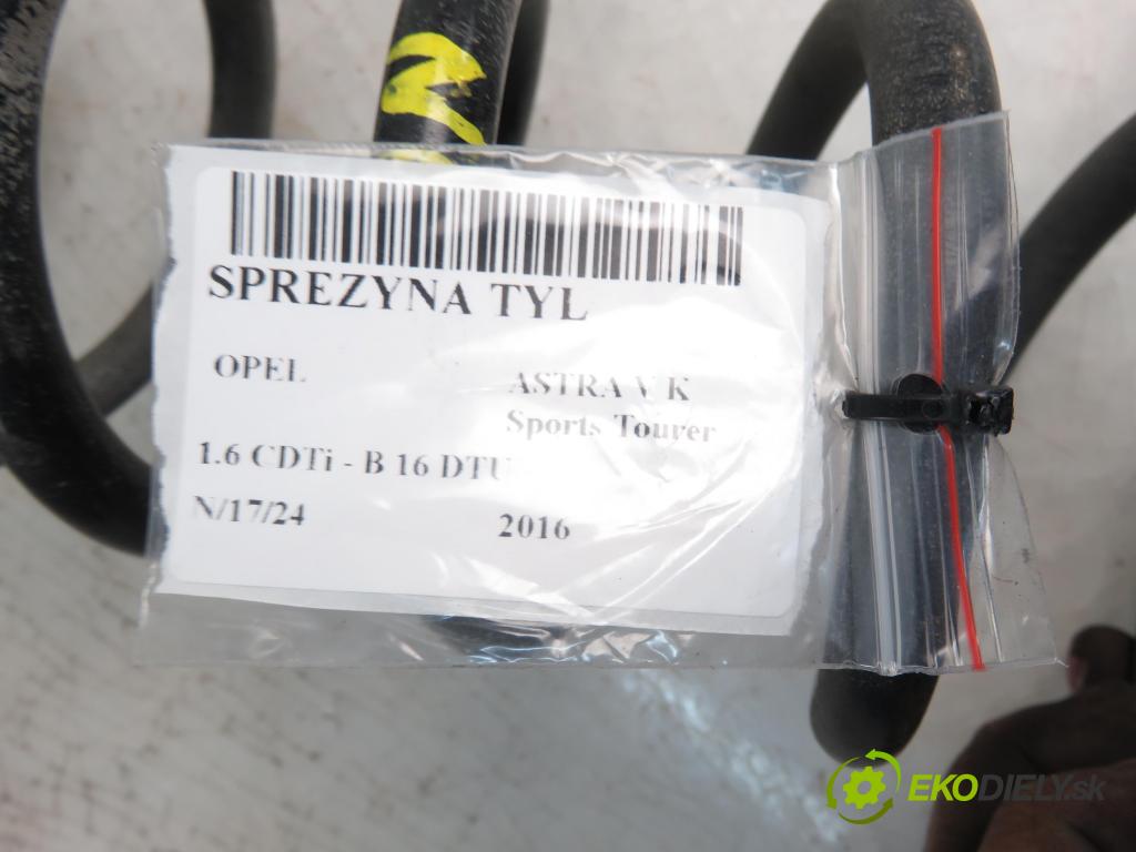 OPEL ASTRA K Sports Tourer KOMBI 2016 81,00 1.6 CDTi - B 16 DTU 1598,00 Pružina zadné