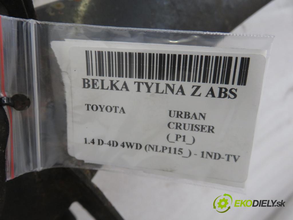 TOYOTA URBAN CRUISER (_P1_) CROSSOVER 2009 66,00 1.4 D-4D 4WD 90 - 1ND-TV 1364,00 výztuha zadní část ABS