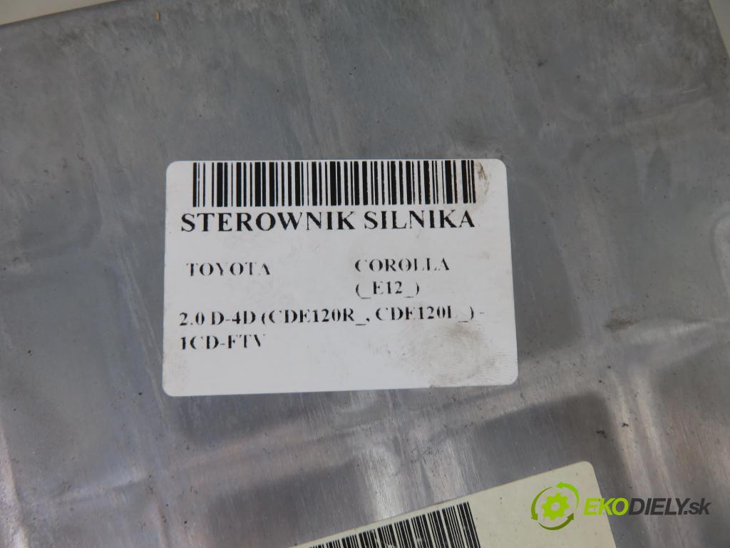 TOYOTA COROLLA (_E12_) HB 2003 66,00 2.0 D-4D 1995,00 Riadiaca jednotka Motor 8966602110 ; MB1758005222