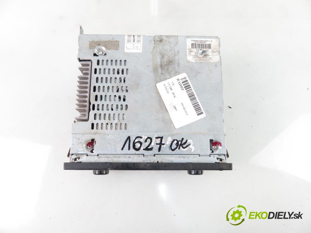 VW SHARAN (7M8, 7M9, 7M6) MINIVAN 2007 85,00 1.9 TDI - BVK 1896,00 RADIO CD 6Q0035152D