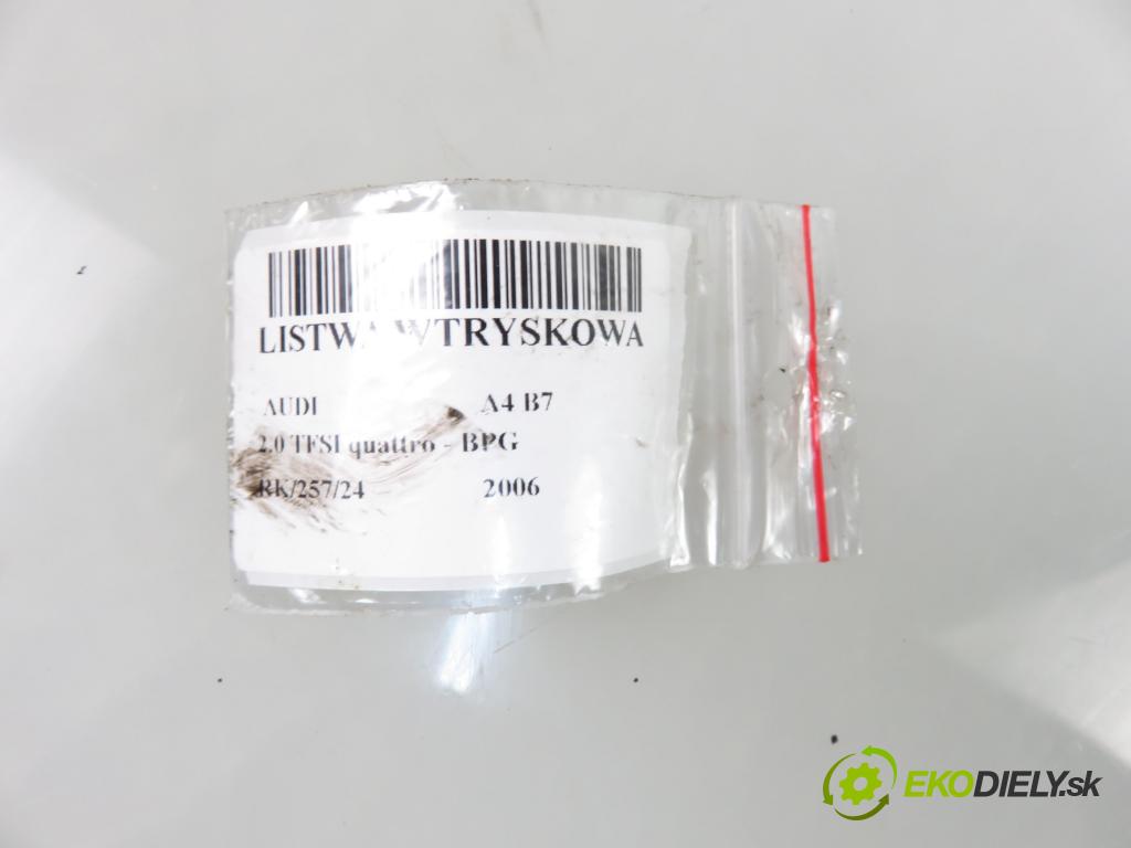 AUDI A4 (8EC, B7) SEDAN 2006 147,00 2.0 TFSI quattro - BPG 1984,00 Lišta vstrekovacia 06F133317L ; 06H906053A (Vstrekovacie lišty)