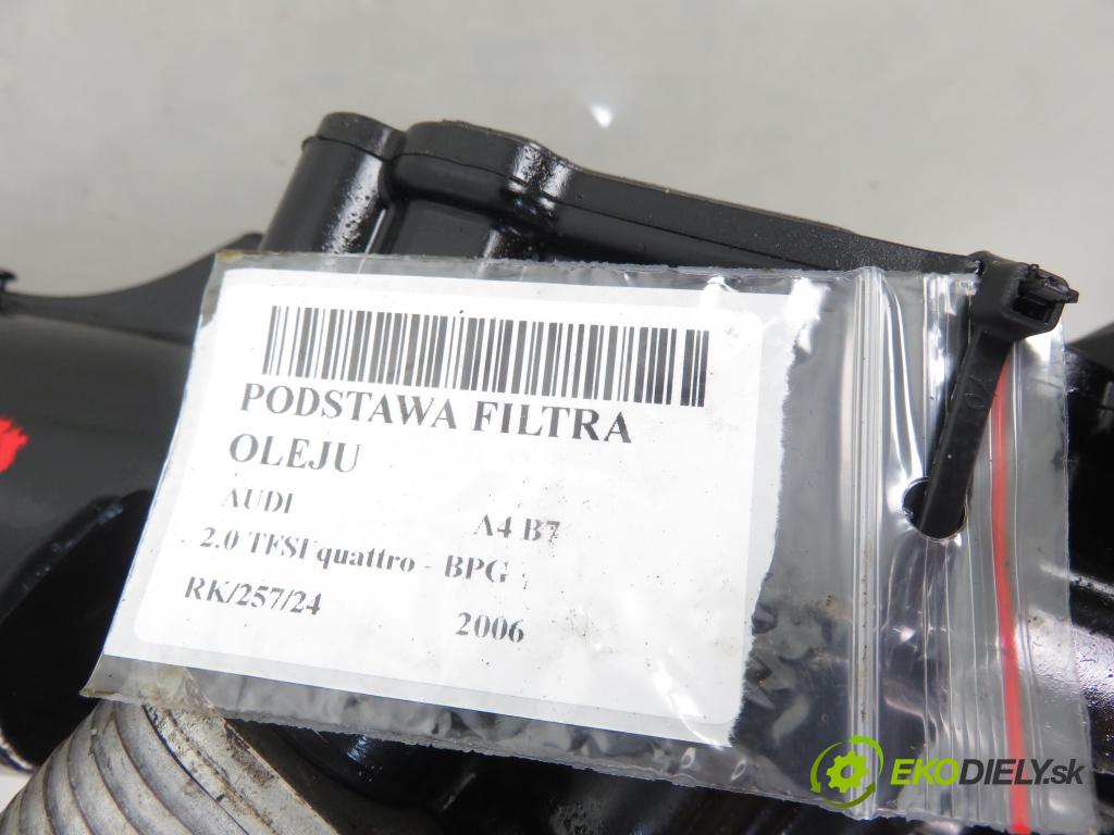 AUDI A4 (8EC, B7) SEDAN 2006 147,00 2.0 TFSI quattro - BPG 1984,00 Obal filtra oleja 06F115397F ; 06D117021C (Obaly filtrov oleja)