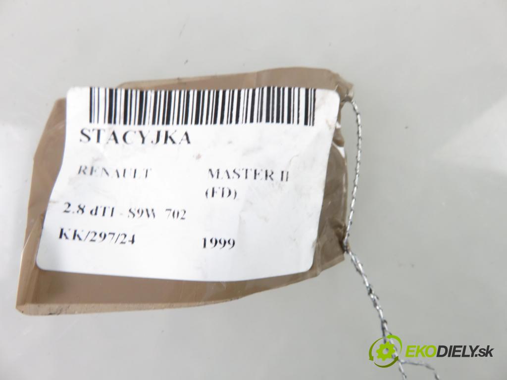 RENAULT MASTER II Skrzynia (FD) FURGON 1999 84,00 2.8 dTI - S9W 702 2799,00 spinačka  (Spínacie skrinky a kľúče)