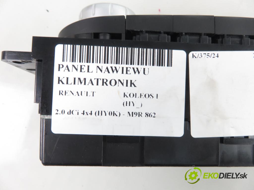 RENAULT KOLEOS I (HY_) SUV 2009 110,00 2.0 dCi 4x4 150 1995,00 Panel kúrenia KLIMATRONIK 27500JY78C