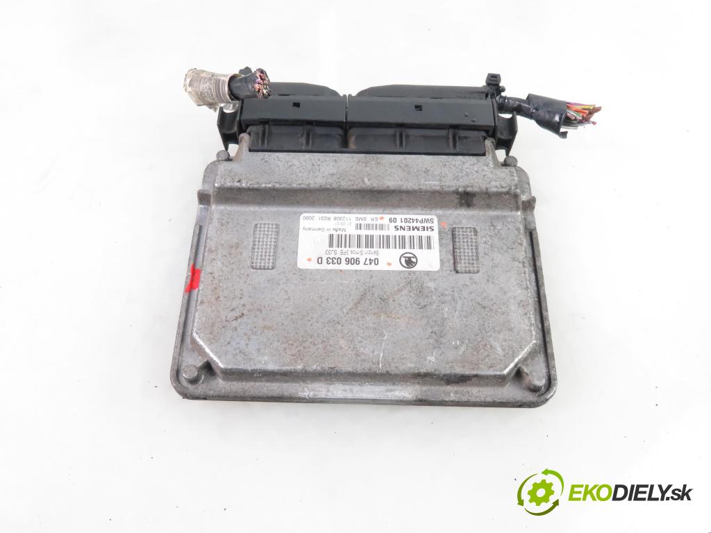 SKODA FABIA I (6Y2) HB 2001 44,00 1.4 MPi 60 - AZE 1397,00 Riadiaca jednotka Motor 047906033D ; 5WP4420109
