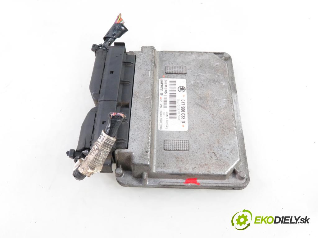 SKODA FABIA I (6Y2) HB 2001 44,00 1.4 MPi 60 - AZE 1397,00 Riadiaca jednotka Motor 047906033D ; 5WP4420109