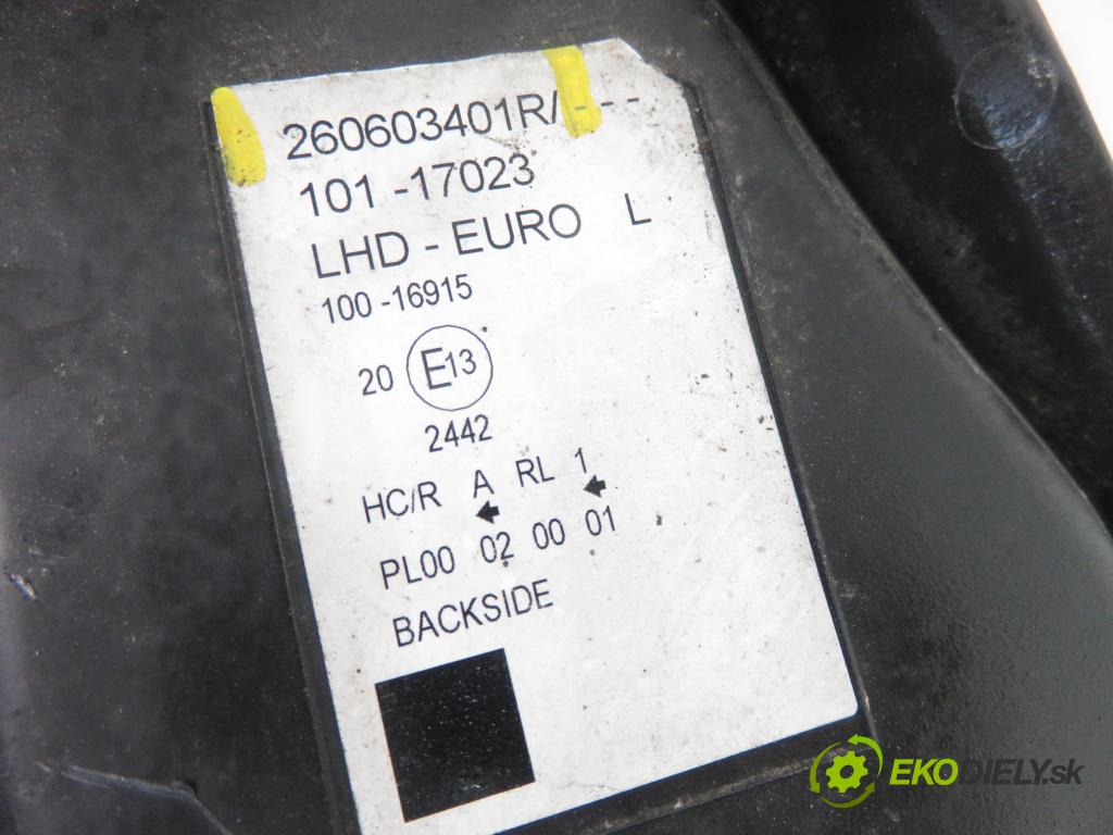 RENAULT KANGOO Express II (FW0/1_) FURGON 2010 50,00 1.5 dCi 70 - K9K 800 1461,00 Svetlo LP 260603401R