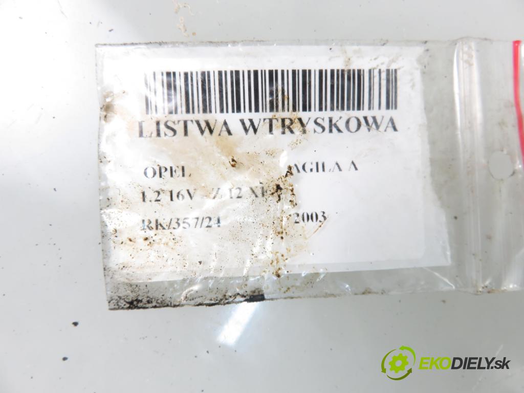 OPEL AGILA (A) (H00) HB 2003 55,00 1.2 16V - Z 12 XE 1199,00 Lišta vstrekovacia 0280151076 ; 0280155965 (Vstrekovacie lišty)
