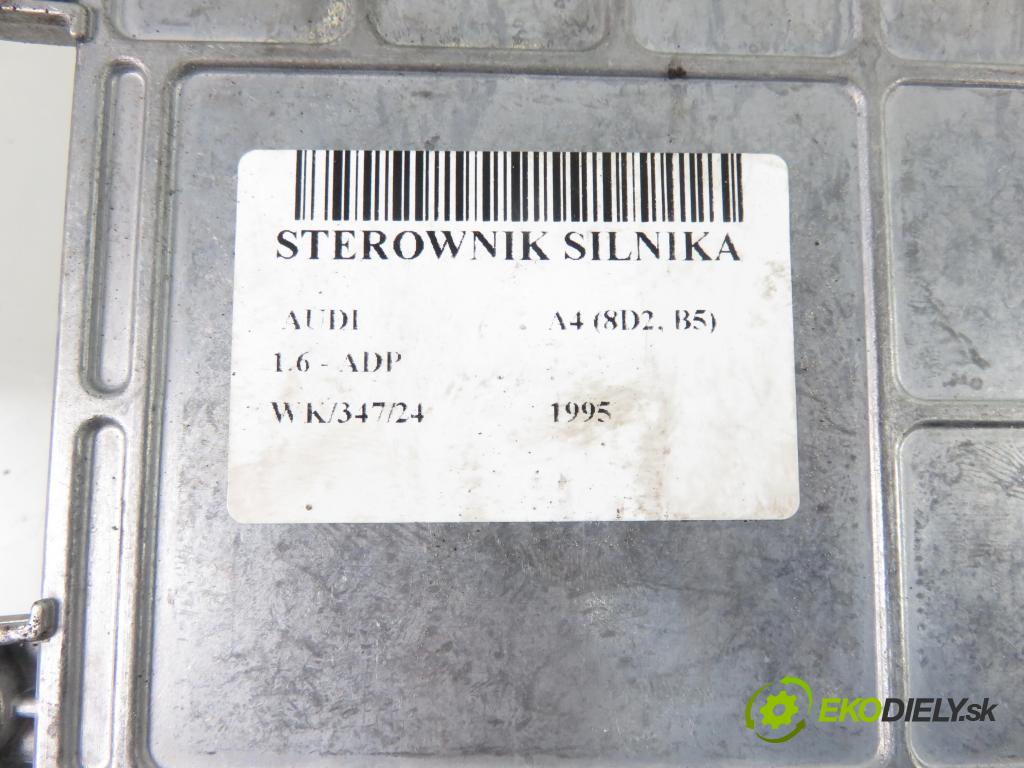AUDI A4 (8D2, B5) SEDAN 1995 74,00 1.6 8V 100 - ADP 1595,00 řídící jednotka motora 0261203554 ; 8D0907557B