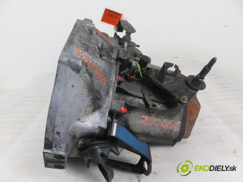 PEUGEOT 206 liftback (2A/C) HB 2003 50,00 1.4 HDi 8V 70 - 8HX 1398,00 Prevodovka MANUALNA 20CQ06