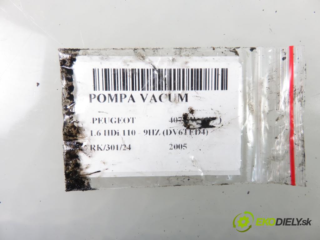 PEUGEOT 407 SW (6E_) KOMBI 2005 80,00 1.6 HDi 110 - 9HZ (DV6TED4) 1560,00 Pumpa vákuová D1561A