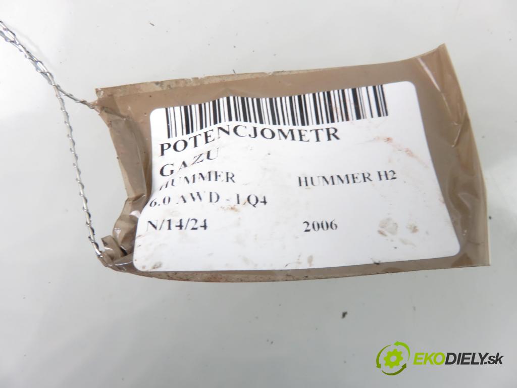 HUMMER HUMMER H2 SUV 2006 249,00 6.0 AWD - LQ4 5967,00 Potenciometer plynového pedálu  (Pedále)