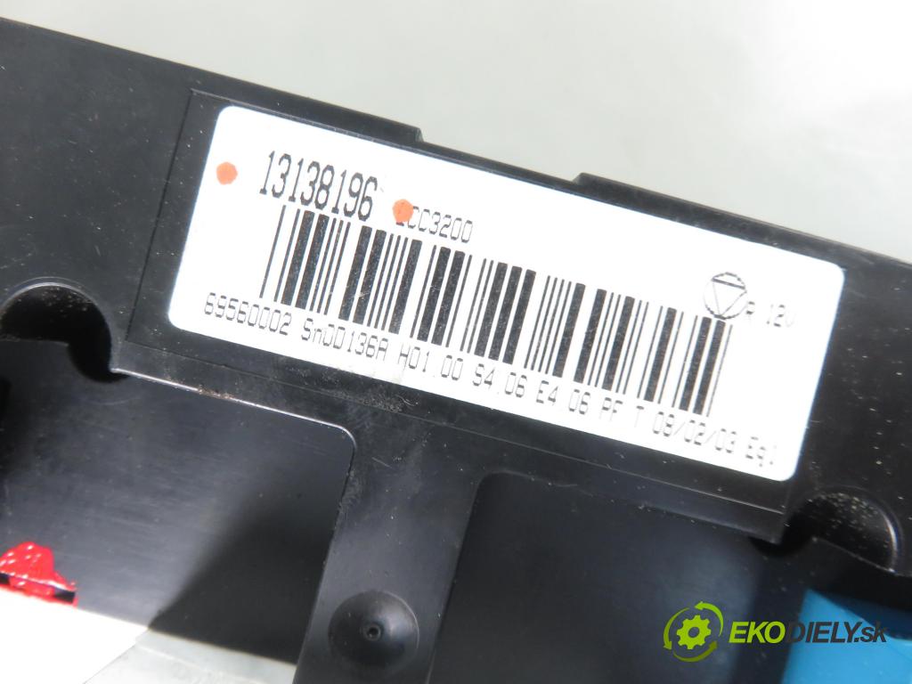OPEL VECTRA C (Z02) LIFTBACK 2003 86,00 2.2 DTI 16V 117 - Y 22 DTR 2172,00 Panel kúrenia KLIMATIZACE: 13138196
