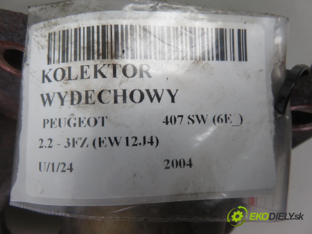 PEUGEOT 407 SW (6E_) KOMBI 2004 116,00 2.2 - 3FZ (EW12J4) 2230,00 potrubí VYČERPAT:  (Výfukové potrubí)