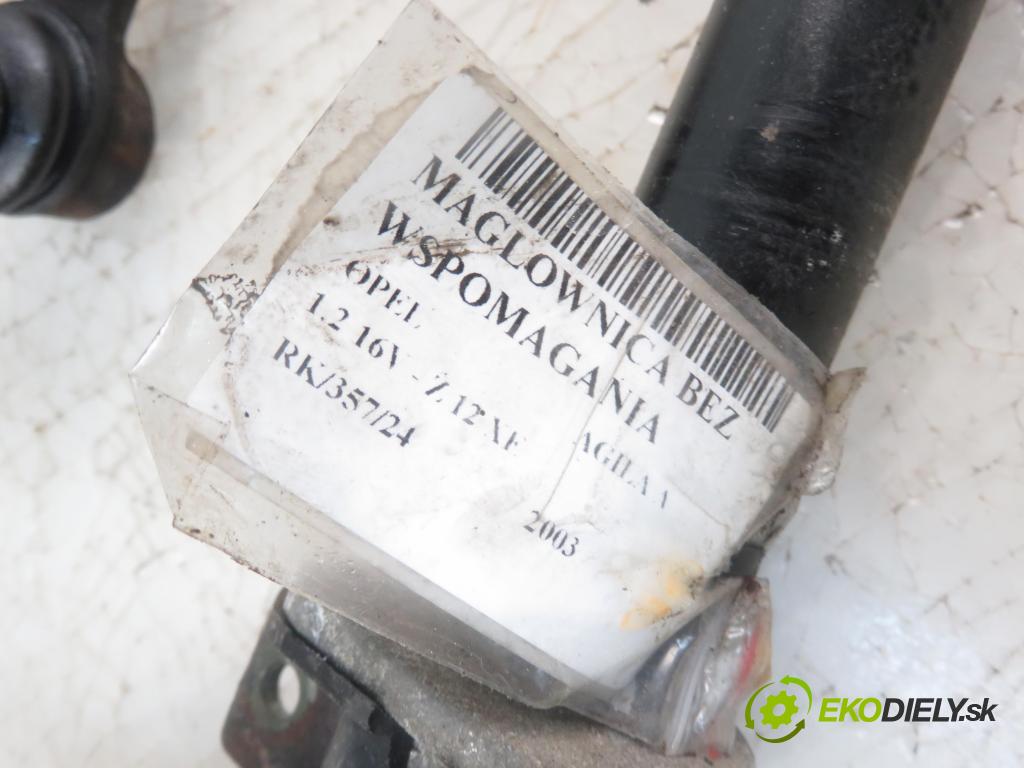 OPEL AGILA (A) (H00) HB 2003 55,00 1.2 16V - Z 12 XE 1199,00 Riadenie bez servočerpadlo 4850083E62 ; 9210355