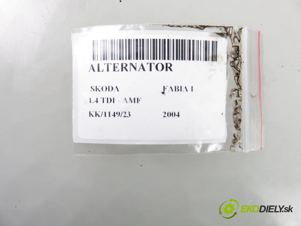 SKODA FABIA I (6Y2) HB 2004 55,00 1.4 TDI - AMF 1422,00 Alternátor 045903023A (Alternátor)