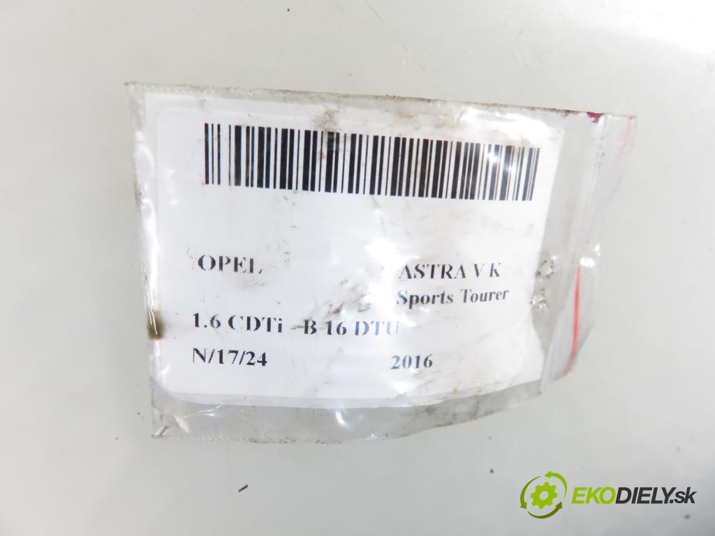 OPEL ASTRA K Sports Tourer KOMBI 2016 81,00 1.6 CDTi - B 16 DTU 1598,00 Rúra intercoolera turba 360578926 ; 39014321