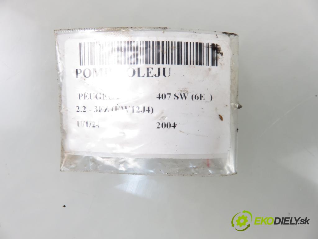 PEUGEOT 407 SW (6E_) KOMBI 2004 116,00 2.2 - 3FZ (EW12J4) 2230,00 pumpa oleje  (Olejové pumpy)