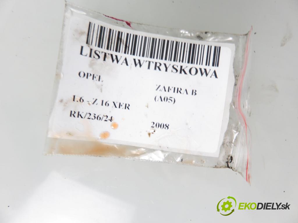 OPEL ZAFIRA B (A05) MINIVAN 2008 85,00 1.6 - Z 16 XER 1598,00 Lišta vstrekovacia 55559375 ; 25380933 (Vstrekovacie lišty)