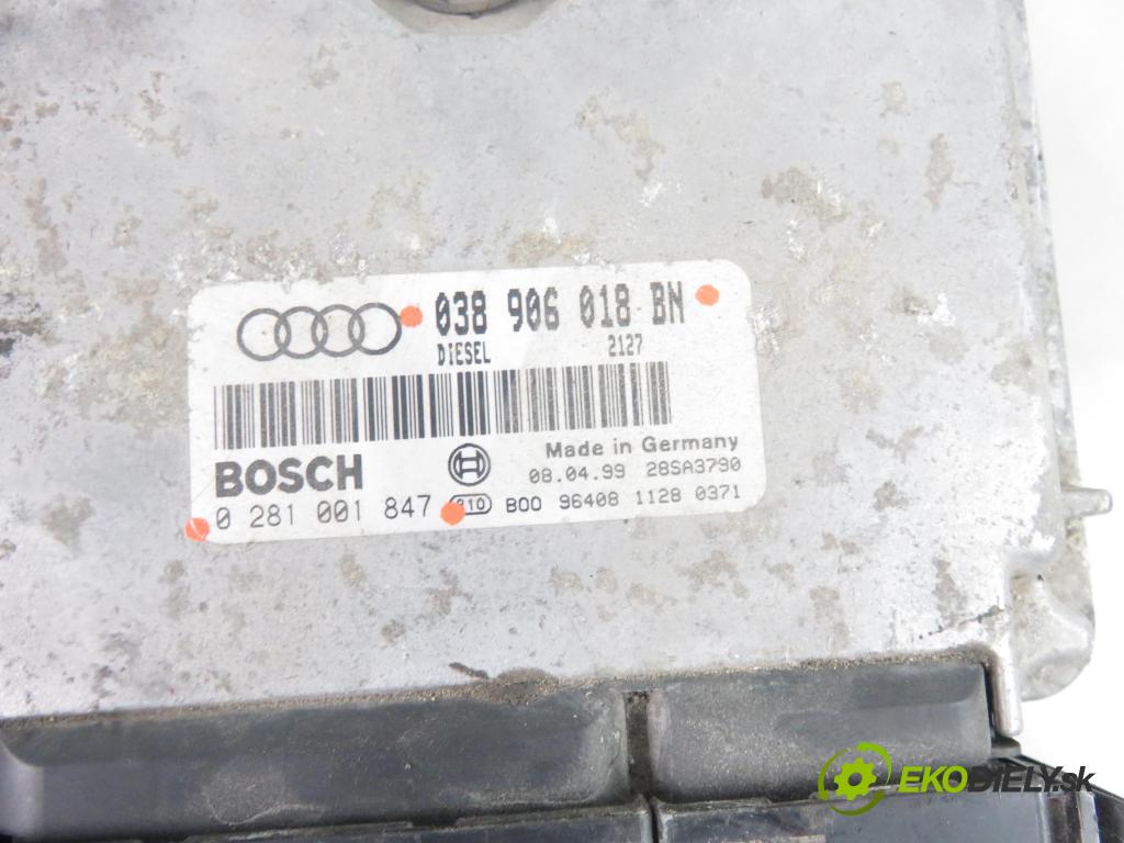 AUDI A3 (8L1) HB 2002 66,00 1.9 TDI 90 - ALH 1896,00 Riadiaca jednotka Motor 038906018BN ; 0281001847