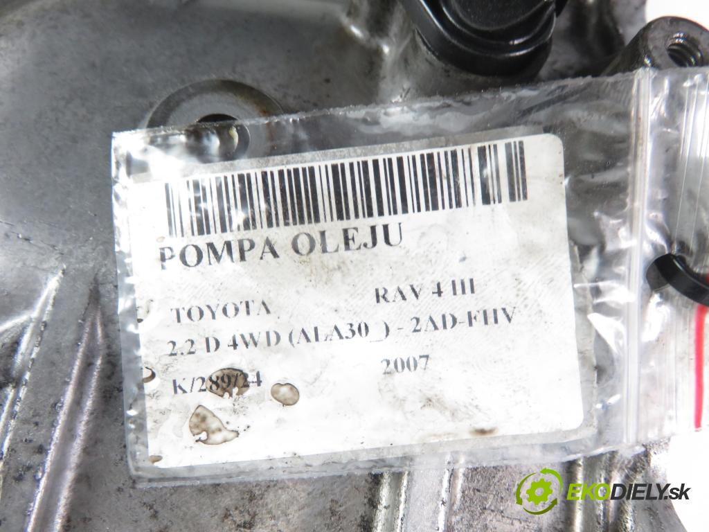 TOYOTA RAV 4 III (_A3_) SUV 2007 130,00 2.2 D 4WD 177 - 2AD-FHV 2231,00 pumpa oleje  (Olejové pumpy)