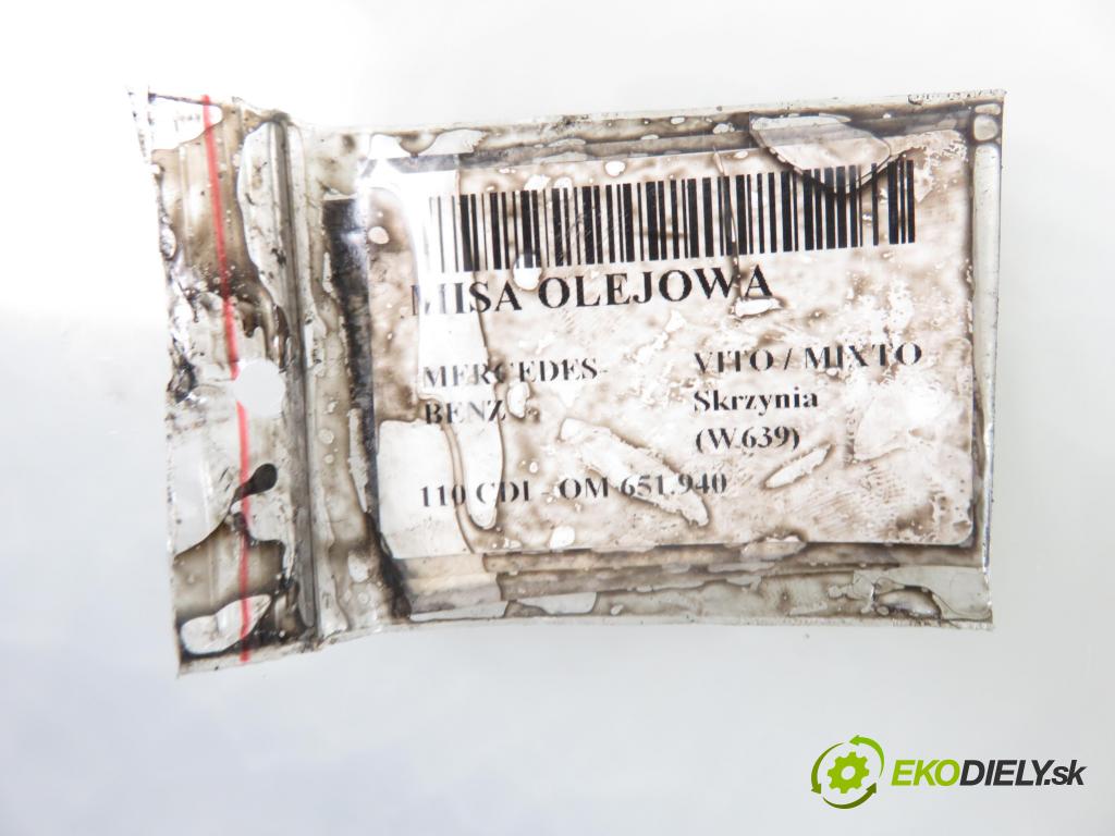 MERCEDES-BENZ VITO / MIXTO Skrzynia (W639) FURGON 2011 70,00 110 CDI - 95 OM 651.940 2143,00 Vaňa olejová 6510140703 (Olejové vane)