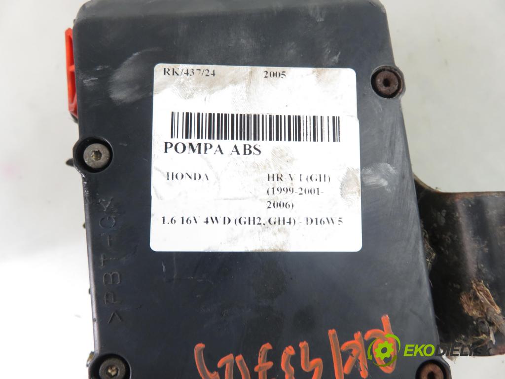HONDA HR-V (GH) CROSSOVER 2005 91,00 1.6 16V 4WD (GH2, GH4) - D16W5 1590,00 Pumpa ABS A409800189 ; X2T34576T (Pumpy ABS)