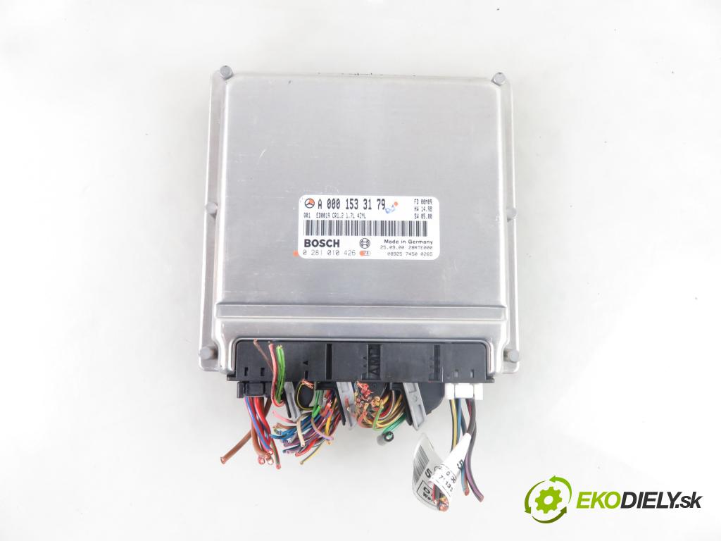MERCEDES-BENZ KLASA A (W168) HB 2001 70,00 A 170 CDI 95 - OM 668.942 1689,00 Riadiaca jednotka Motor A0001533179 ; 0281010426