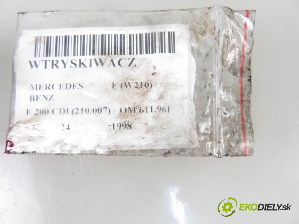 MERCEDES-BENZ KLASA E (W210) SEDAN 1998 85,00 E 200 CDI (210.007) - OM 611.961 2148,00 vstrekovač 6110700687 ; 0445110025 (Vstrekovače)