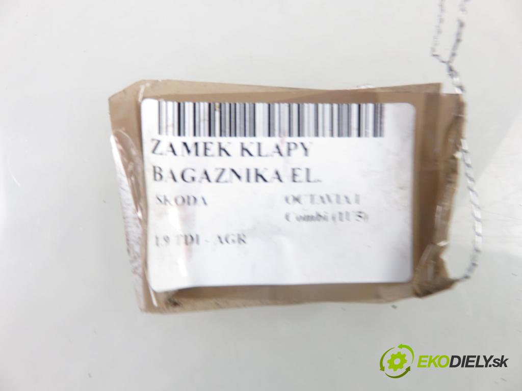 SKODA OCTAVIA I Combi (1U5) KOMBI 1999 66,00 1.9 TDI - AGR 1896,00 zámok dveří kufr MAN: 1U9827501