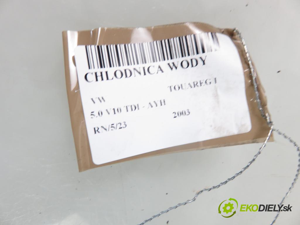 VW TOUAREG (7LA, 7L6, 7L7) SUV 2003 230,00 5.0 V10 TDI PD 313 - AYH 4921,00 chladič vody 7L6121253A