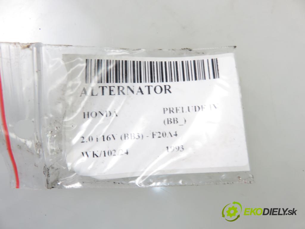 HONDA PRELUDE IV (BB_) COUPE 1993 98,00 2.0 i 16V (BB3) - F20A4 1997,00 Alternátor 1002118760 (Alternátory)