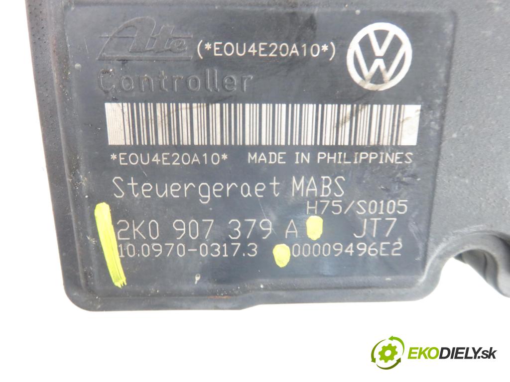 VW CADDY III Variant (2KB, 2KJ, 2CB, 2CJ) KOMBIVAN 2004 77,00 1.9 TDI - BJB 1896,00 Pumpa ABS 2K0614117A ; 10020700294 ; 2K0907379A (Pumpy ABS)