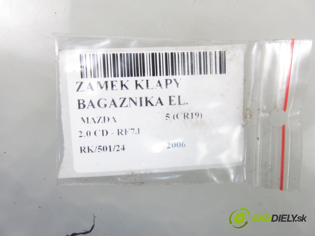 MAZDA 5 (CR19) MINIVAN 2006 105,00 2.0 MZR-CD 143 - RF7J 1998,00 zámok dveří kufr EL.