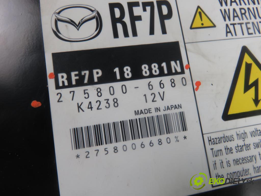 MAZDA 5 (CR19) MINIVAN 2006 105,00 2.0 MZR-CD 143 - RF7J 1998,00 Riadiaca jednotka Motor RF7P18881N ; 2758006680